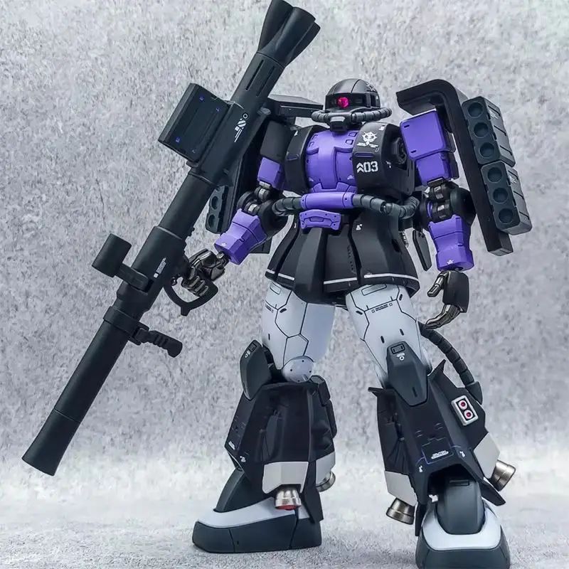 Hg 1/144 Zaku High Shooter Rifle Axe Gun Mobile Robot Mecha Assembly Model Action Figures Children'S Educational Toys Gift