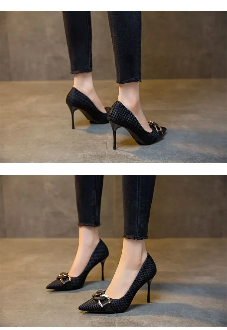 Damen Pumps Spitze Stiletto-Schuhe für Frauen Formelle Trendige Angebotsschuhe Sommer Elegante High Heels Damen Einzelschuhe – Detail 5