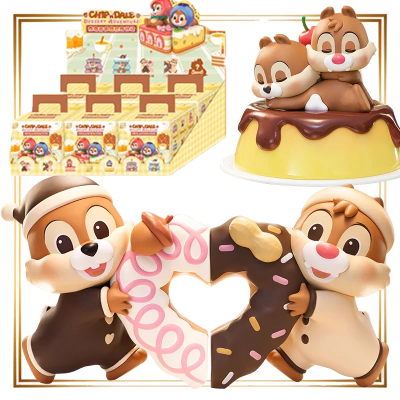 

TOPTOY Чип и Дейл Десерт Приключения Серия Слепая коробка Настольные украшения Статуэтки Куклы Аниме Игрушки Праздничные подарки Периметр