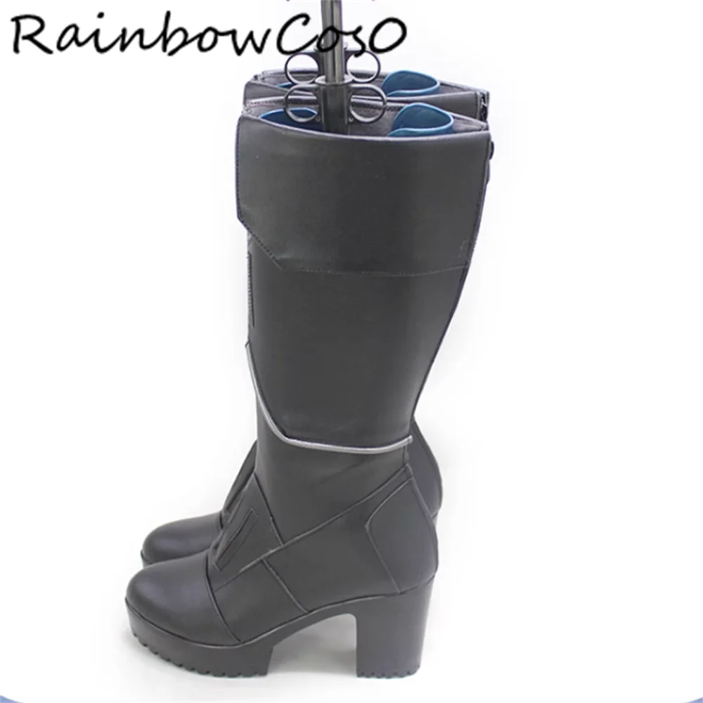 Sage Cosplay Scarpe Stivali Gioco Anime Party Halloween RainbowCos0 W5348