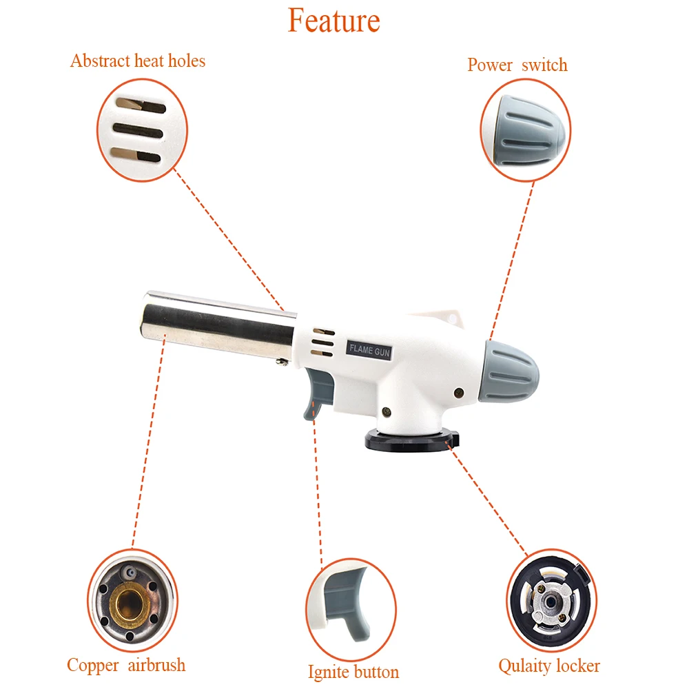 الشعلة الطبخ الإشعال التلقائي غاز البوتان لحام الموقد التدفئة لحام موقد غاز لهب الغاز الشعلة ضربة للشواء المنزل الطبخ #2