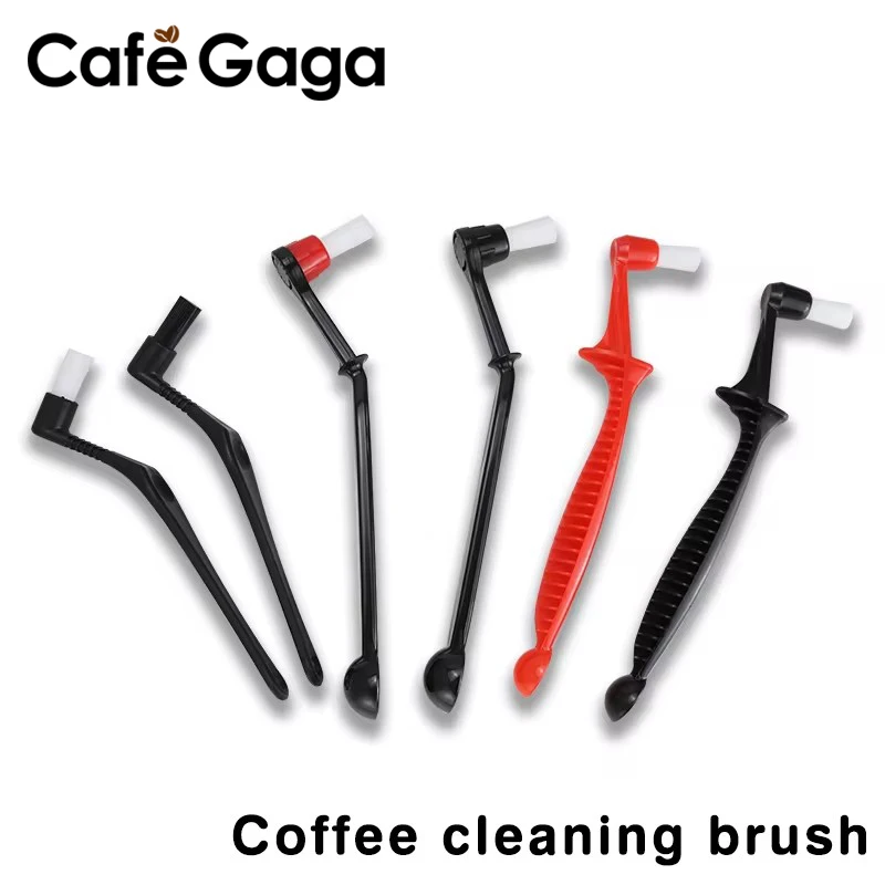 Coffee Dust Clean Brush Grinder Cleaning Brush Brewing Head Brush Plastic Handle Detachable Brush Head Sweeping Barista Tools