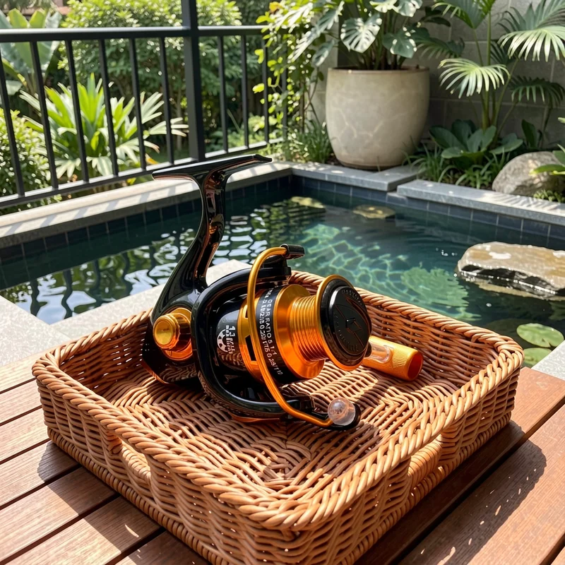 Spinning Reel 6.2:1 Gear Ratio Power Gear Collapsible Handle Bass Fishing Left/Right Hand Fishing Casting Reel