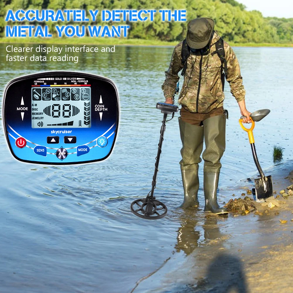 Ship from Poland Metal Detector Underground Depth Search Finder Gold Detector Treasure Detecting Pinpointer Waterproof Coil