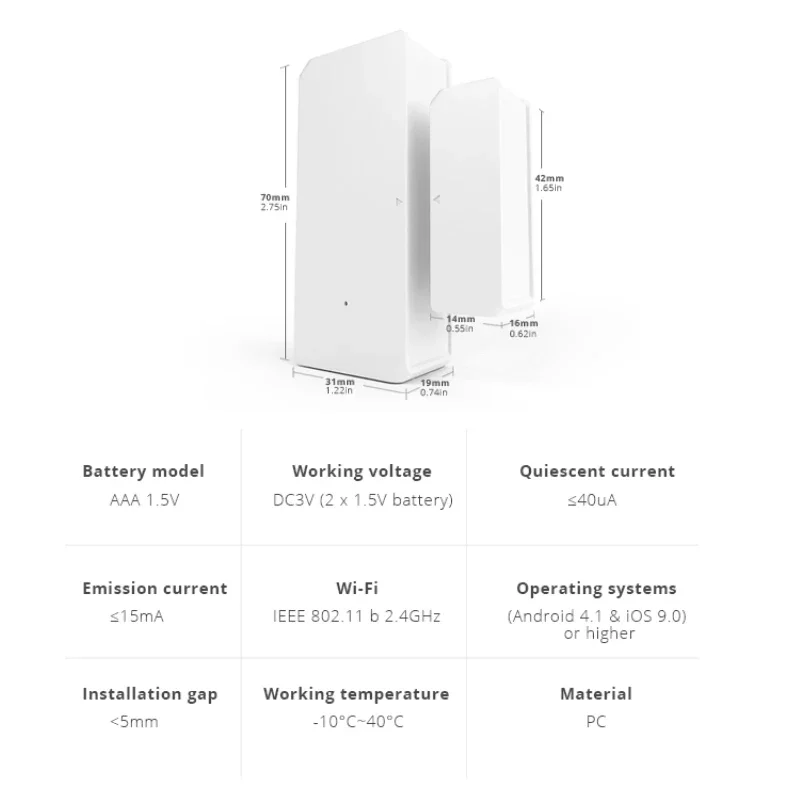 SONOFF-Sensor de seguridad inteligente para el hogar, Detector de puerta y ventana, Zigbee, SNZB-04/WiFi, DW2, notificación de alerta a través de la aplicación EWeLink