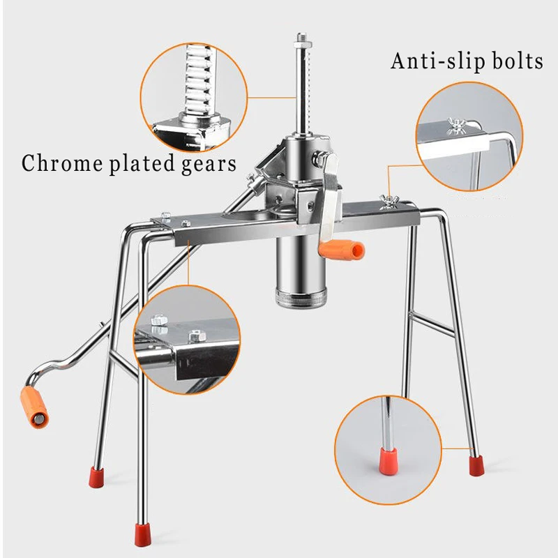 Manual Noodle Pressing Machine Stainless Steel Pasta Noodle Maker Press Spaghetti Kitchen Machine