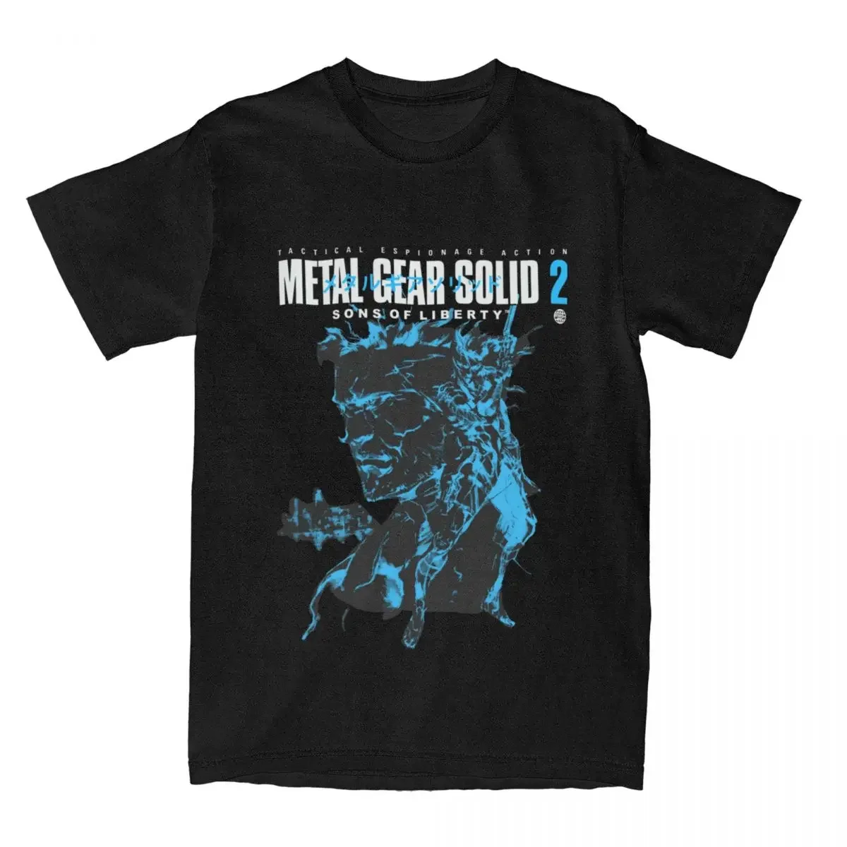 Mgs1 Effen Slang Videogame T-Shirt Uitrusting Harajuku T-Shirts Met Korte Mouwen Tshirt Zomer 100% Katoen Plus Size Kleding