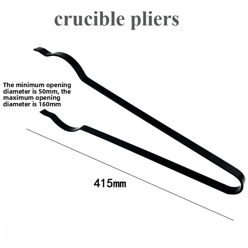 Black Barbell Clip Centrifugal Pot Tweezers Steel Cup Pliers Inverted Molding Casting Gold Clamping Tool Crucible Pliers