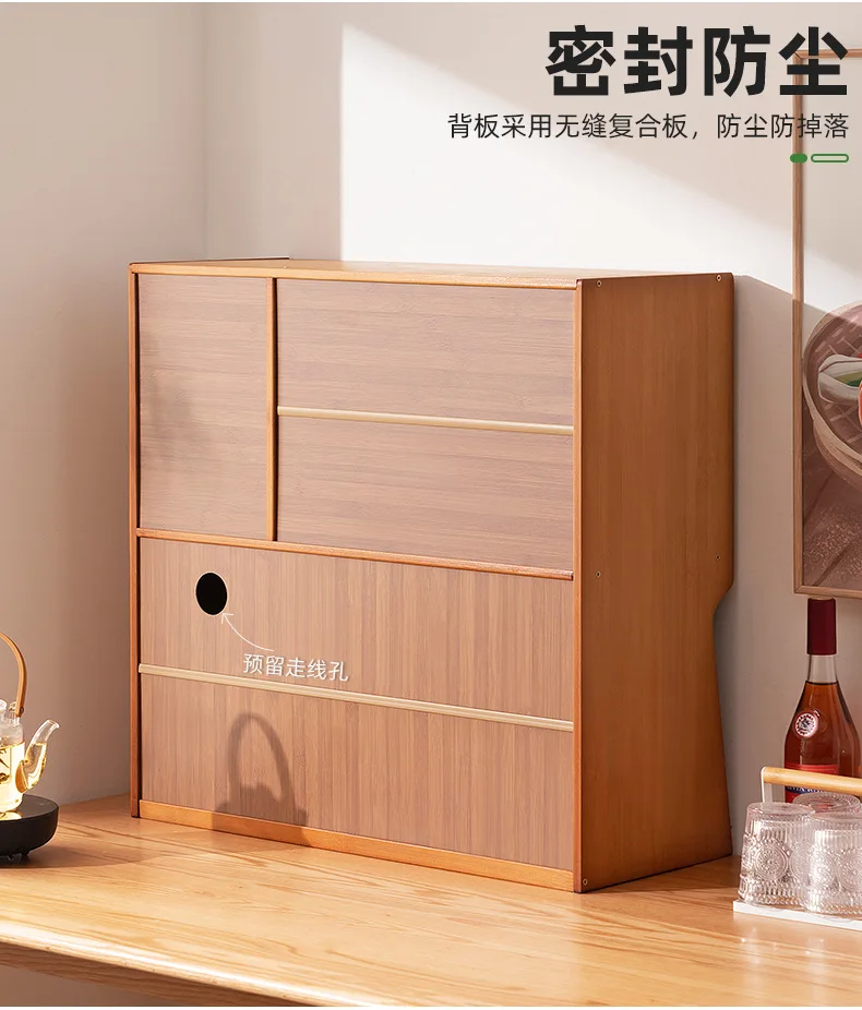 Kitchen countertops, seasoning shelves, storage shelves, supplies, finishing racks, layered multi-functional storage cabinets