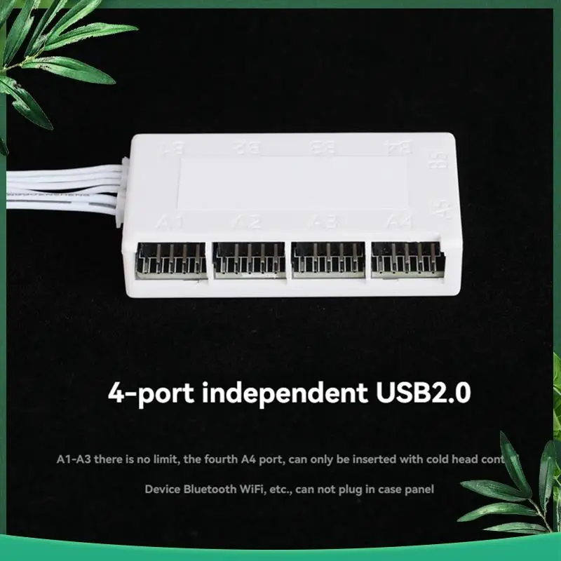

(NEW) USB2.0 9Pin Header Extension Hub Splitter Adapter Converter Motherboard USB 2.0 Adapter 9Pin Internal USB Hub