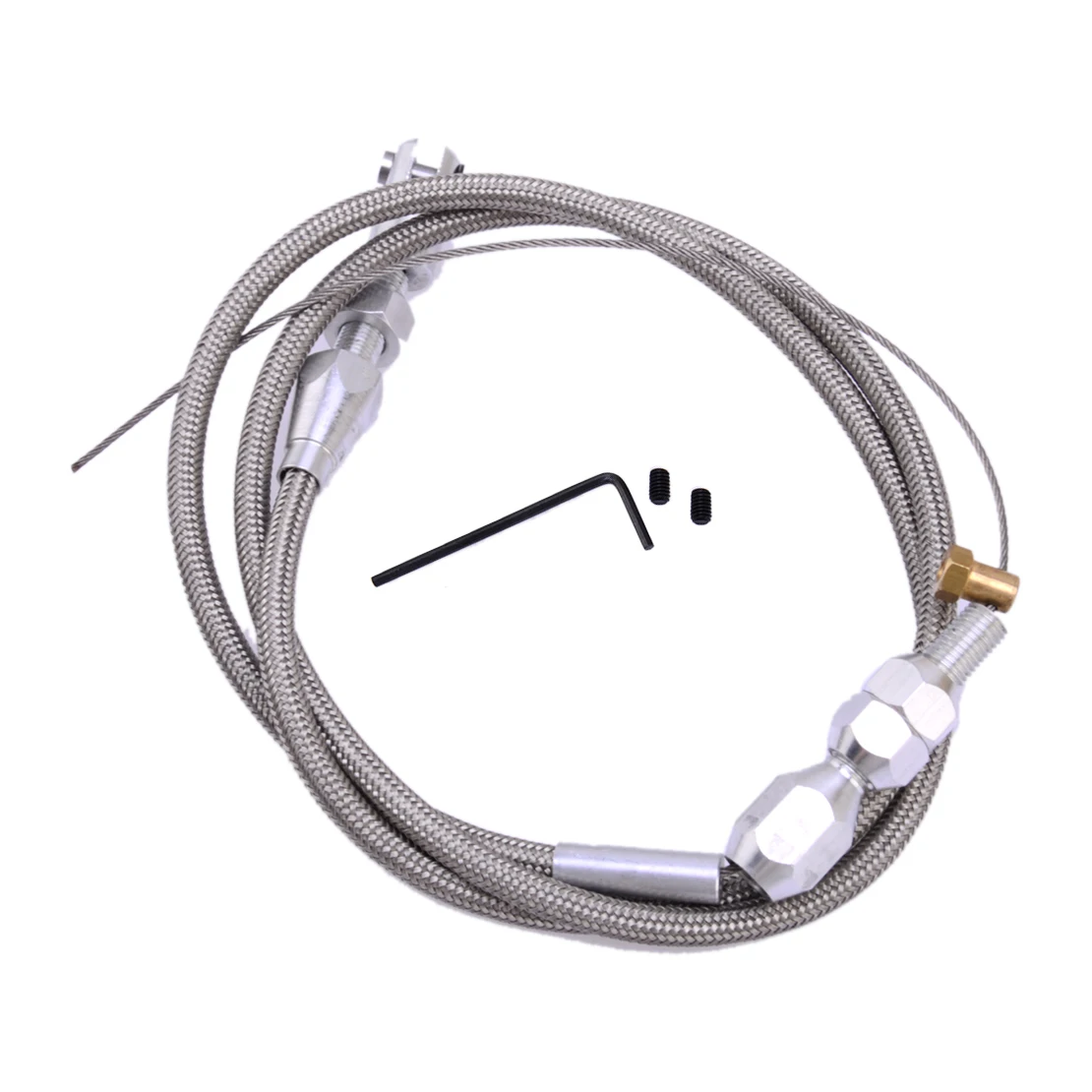 NEW 36" Adjustable Car Throttle Accelerator Cable Stainless Steel Braided Style Universal