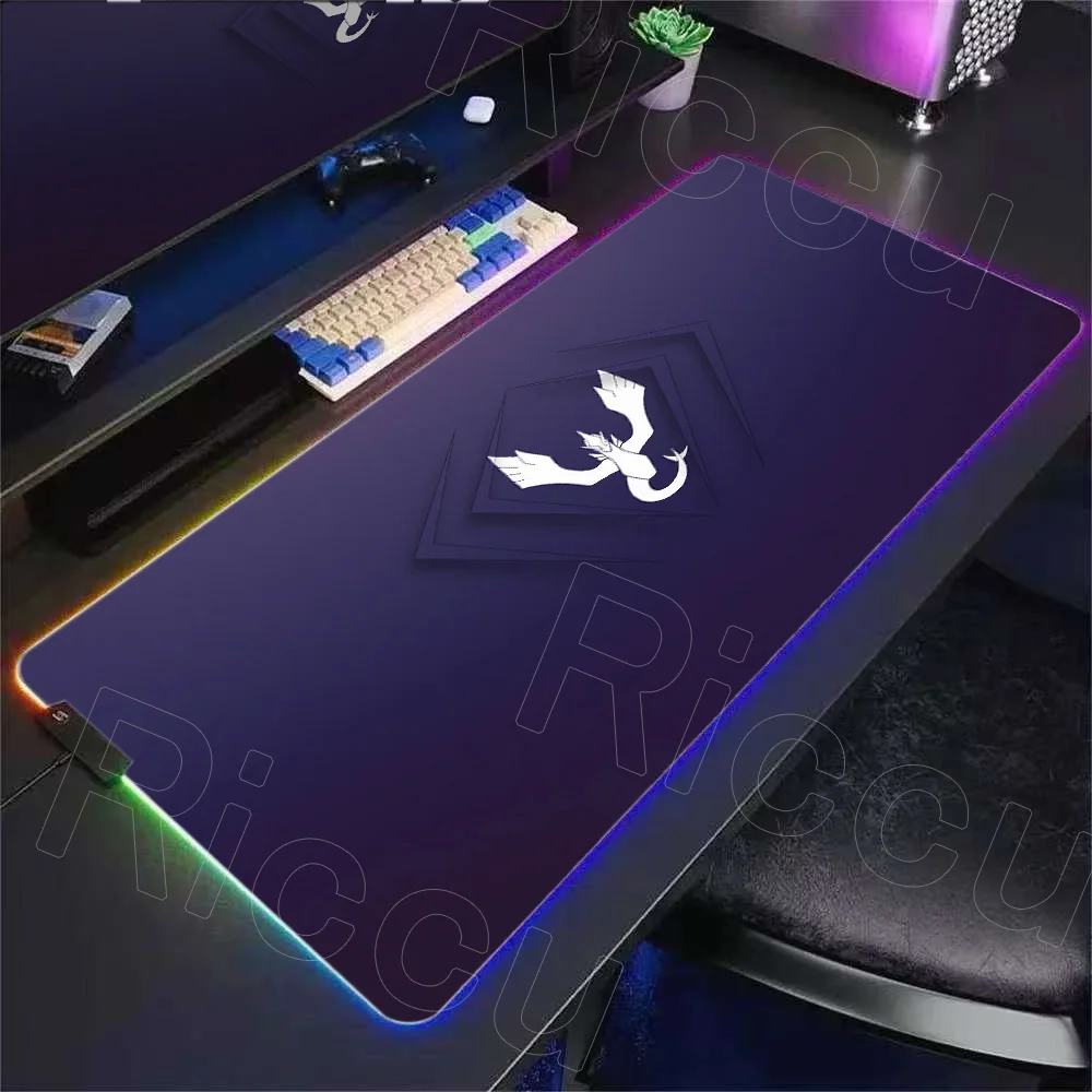 RGB Anime Pokemon Mouse Pad XXL Lugia Mousepad Computer Keyboard Pads PC Computer Accessories Non-slip Lock Edge Gengar Desk Mat