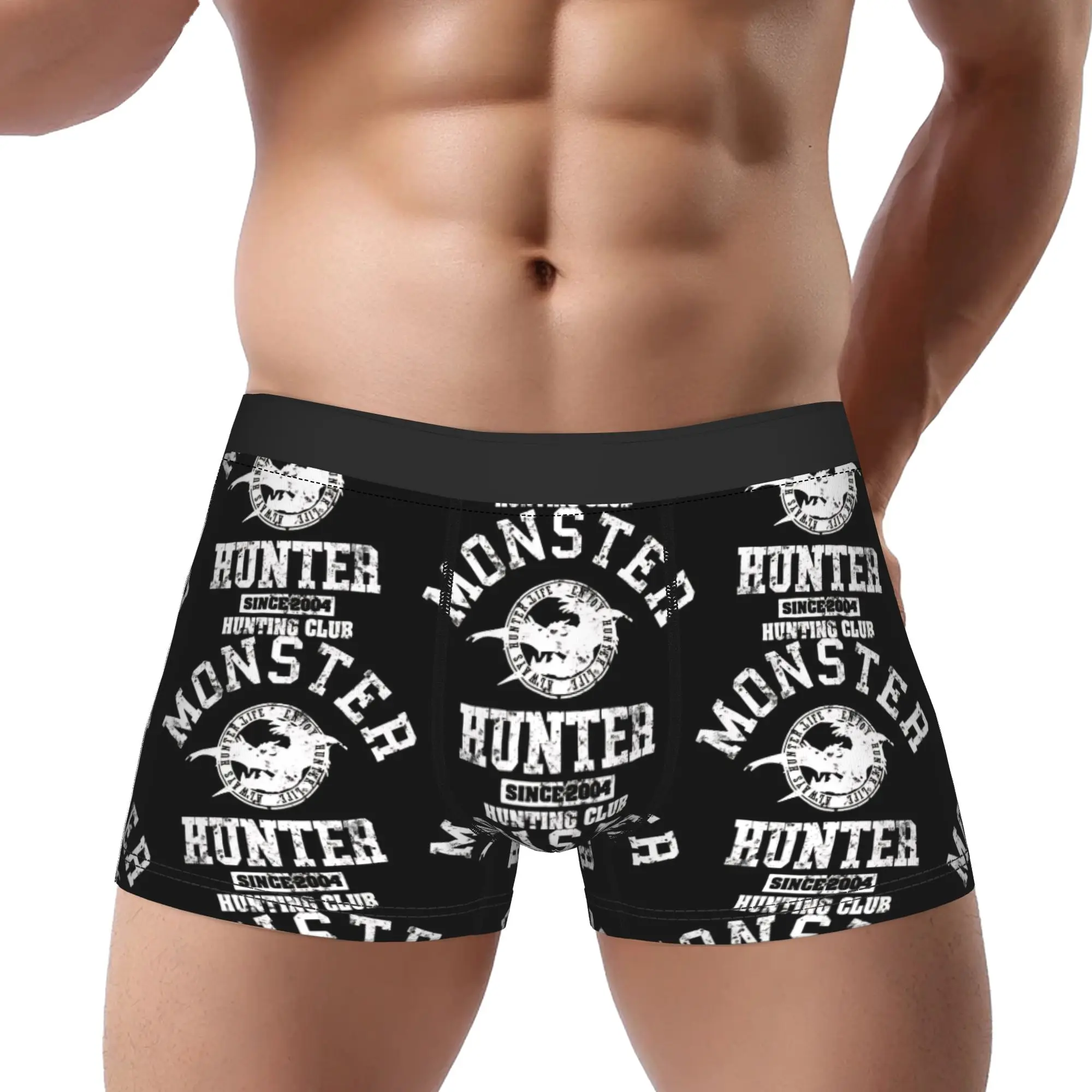 

Hunting Club ! Monster Hunter Underpants Homme Panties Male Underwear Comfortable Shorts Boxer Briefs