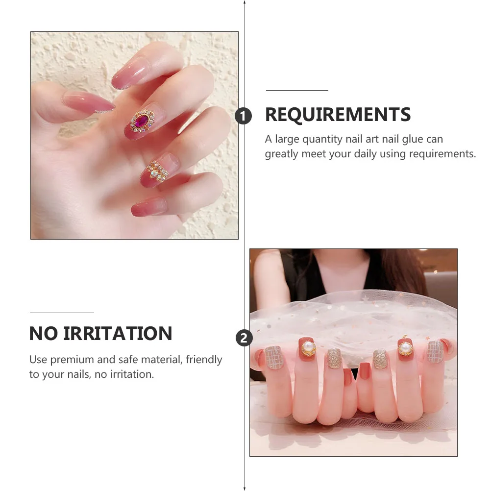 

25pcs Nail Glue Adhesive Acrylic Professional Material Safe Nail Art Decoration Rhinestones French Tips Manicure Tool