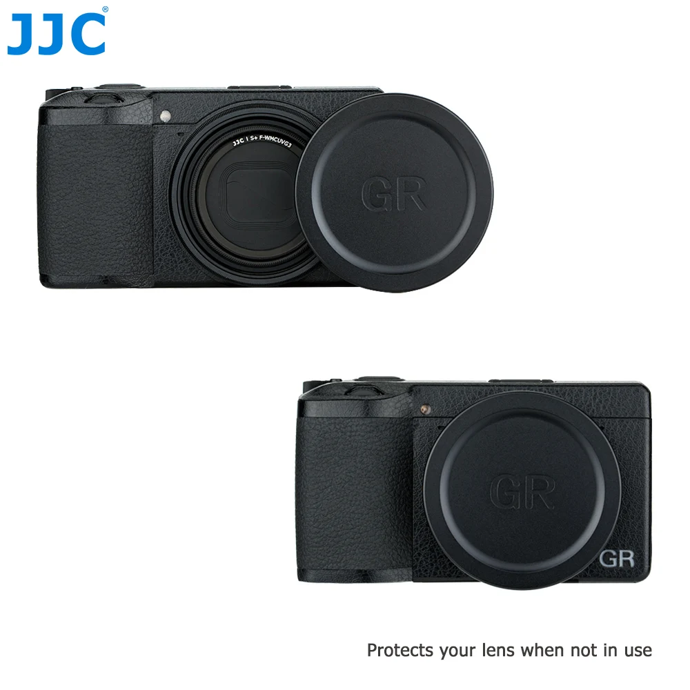JJC-Protector de tapa de lente a prueba de polvo para Ricoh GR3x HDF GR IIIx HDF GR III GR II GR3x GR3 GR2, accesorio de fotografía para cámara
