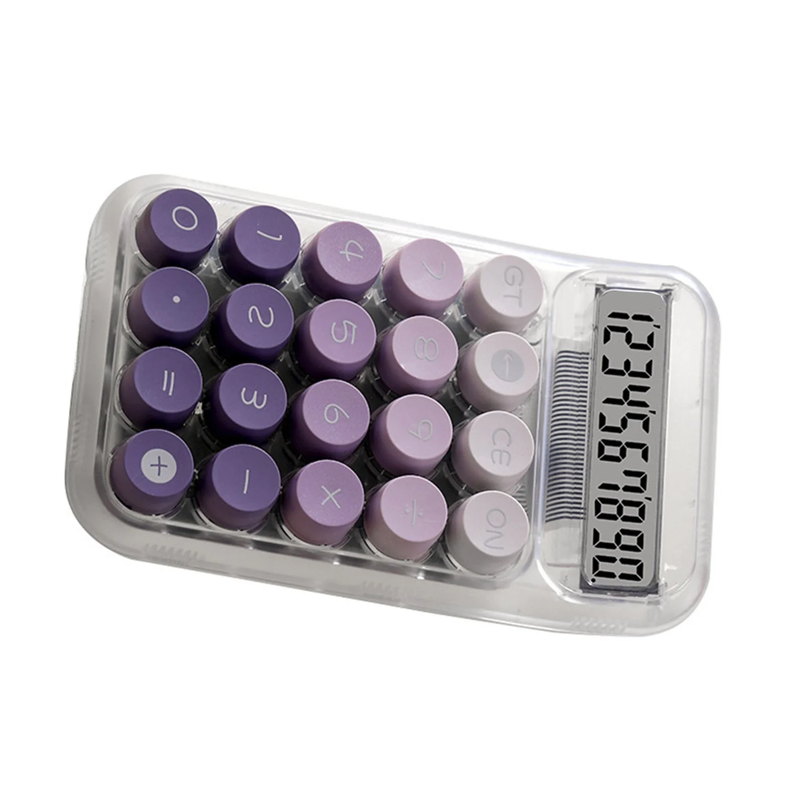 Cute Desktop Calculator Mechanical Clear Digital Display Simple Basic Desk Calculators for Business Office Supplies
