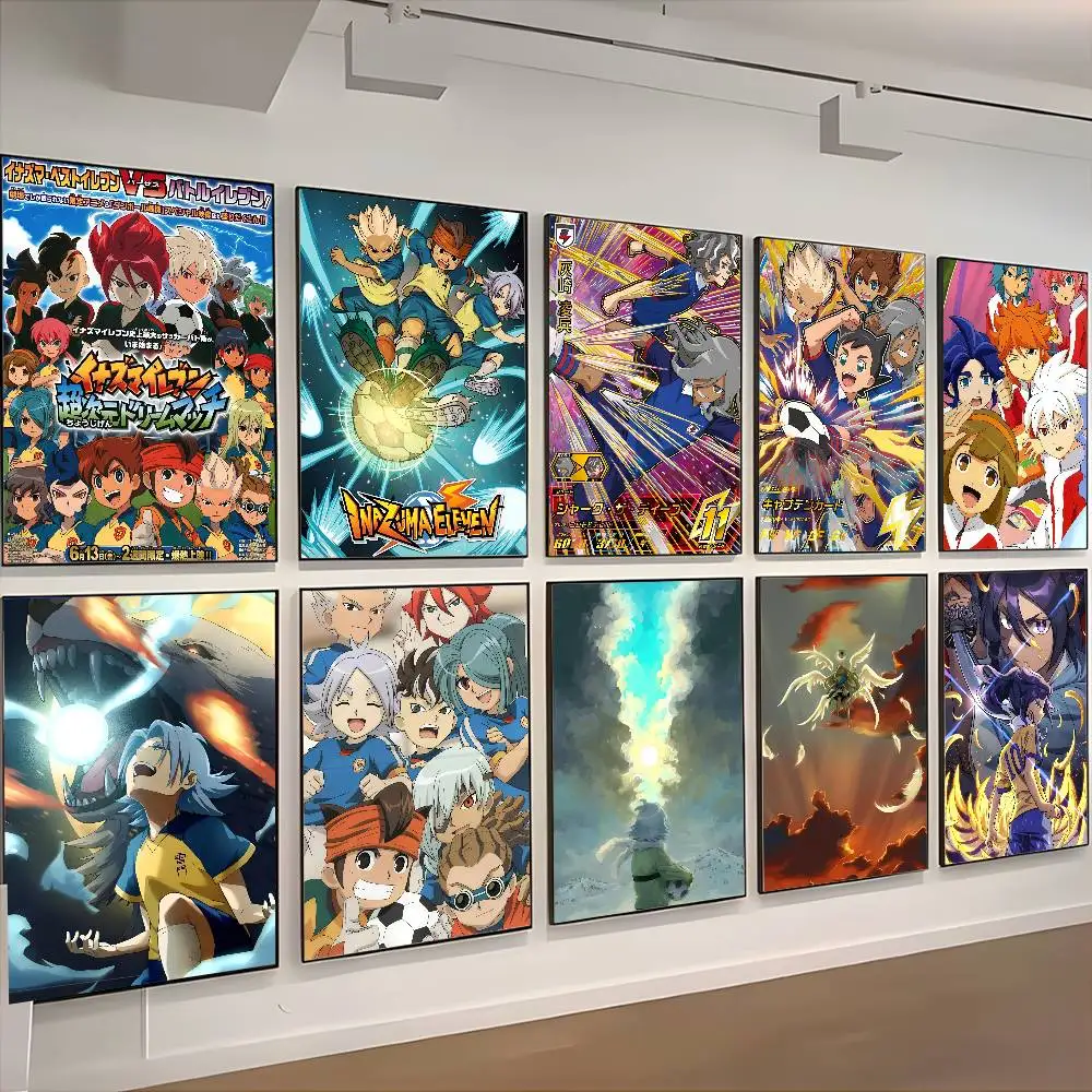 ملصق أنيمي I-Inazuma أحد عشر من قماش الساتان HD جدار فني لزج مقاوم للماء لغرفة المعيشة المنزلية وغرفة النوم ديكور جمالي