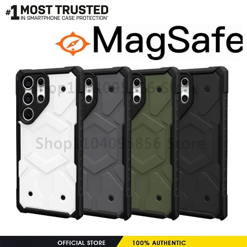 Funda magnética Pathfinder de lujo para Samsung Galaxy S25 Ultra S24 S23 Plus S25Ultra Original a prueba de golpes resistente MagSafe Cover etui