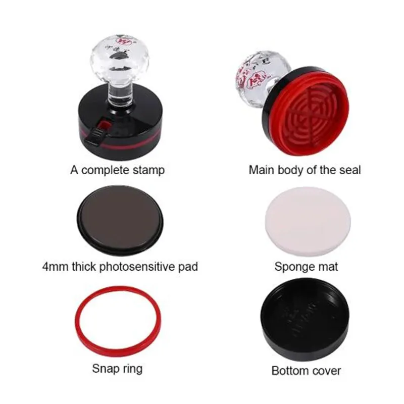 메리 크리스마스 인감, 맞춤형 주소 인감 맞춤형 디자인 결혼식 초대장 감광성 인감