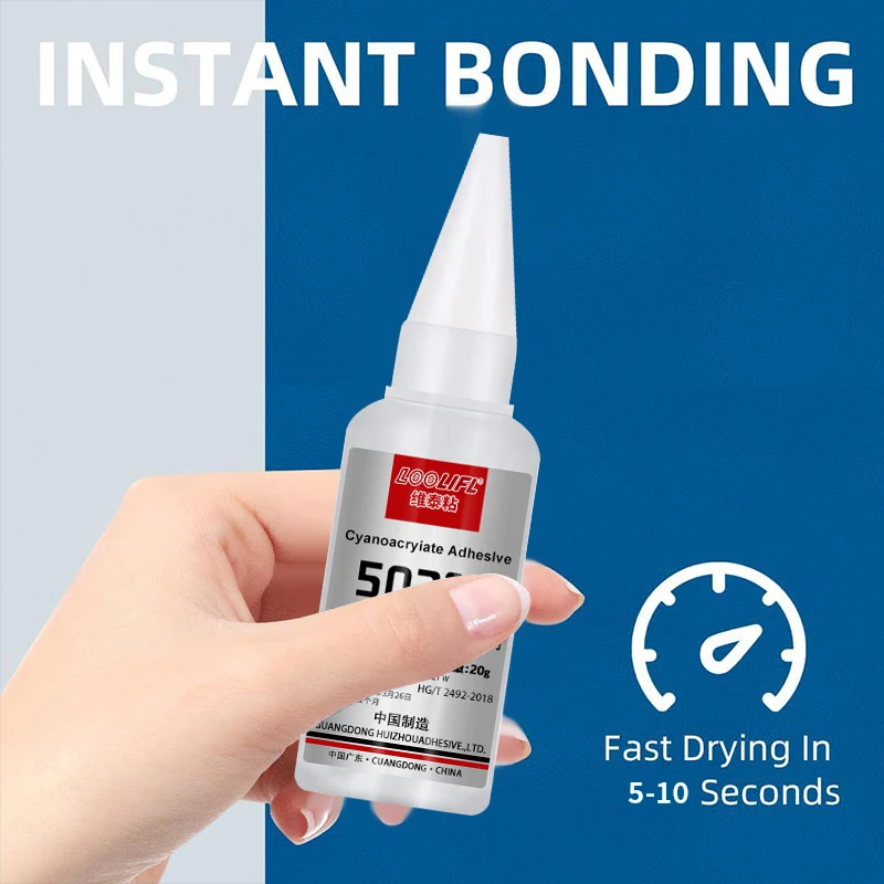 

10pcs Super Adhesive 502Transparent Adhesive, suitable for DIY toys, handicrafts, shoes, paper, wood, plastic daily quick repair