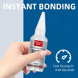 10pcs Super Adhesive 502Transparent Adhesive, suitable for DIY toys, handicrafts, shoes, paper, wood, plastic daily quick repair