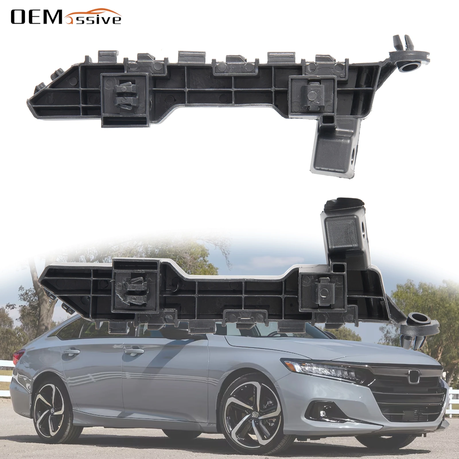 For Honda Accord 2018 2019 2020 21 Car Front Bumper Retainer Brackets Spacer Left Right Pair Side Beam Mount Support 71193TVAA01