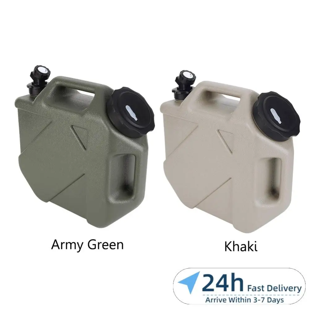 

Portable Water Bucket 10L Drinking Water Canister Large Capacity with Detachable Faucet No Leakage for Camping Picnic Hiking