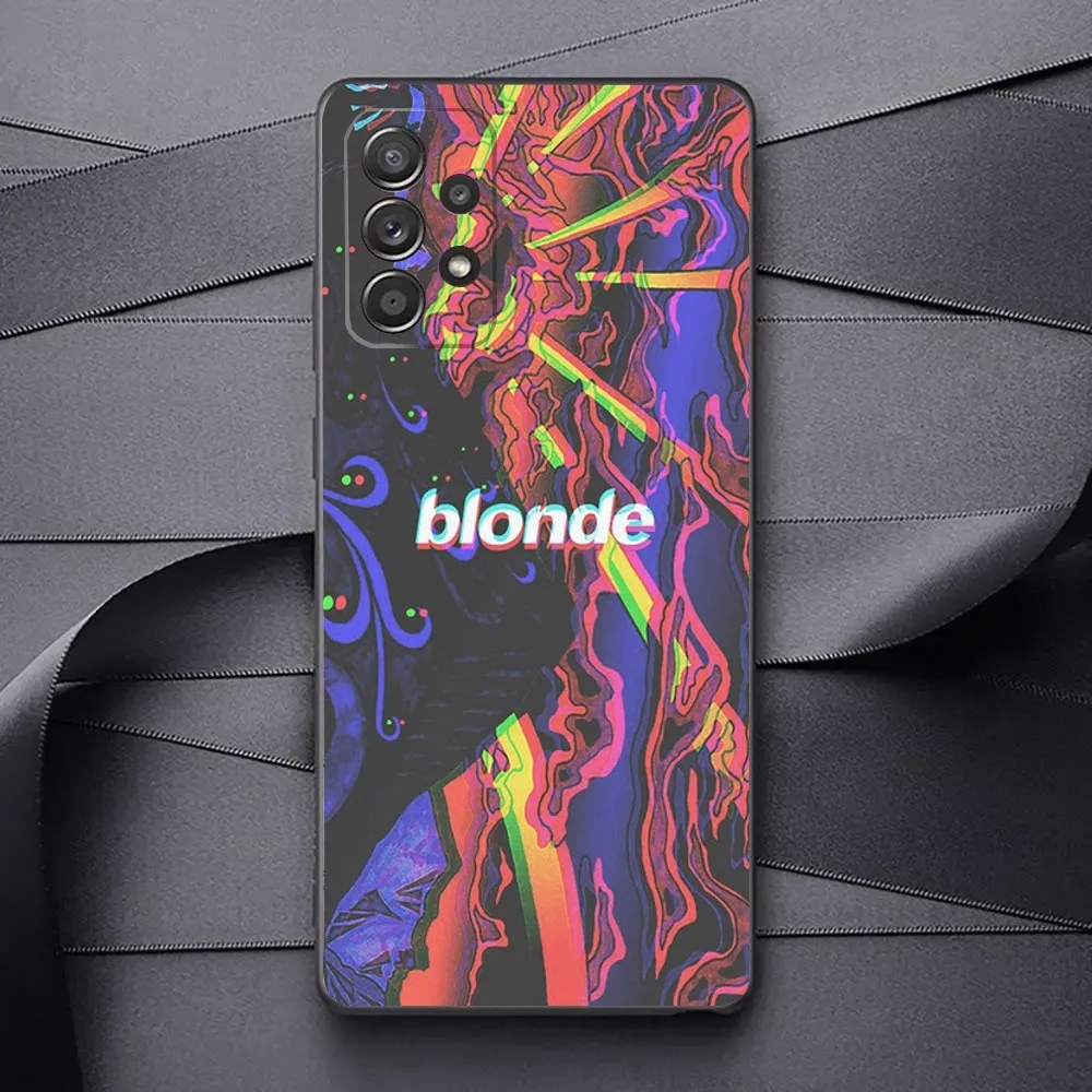 F-Frank Ocean B-Blonde Phone Case For Samsung Galaxy A13,A21s,A22,A31,A32,A52,A53,A71,A80,A91 Soft Black Phone Cover