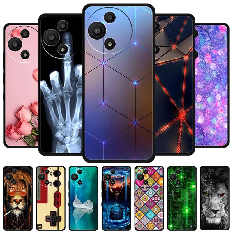 Para TCL 60R Funda de silicona suave de dibujos animados Funda protectora de teléfono para TCL 60 SE NXTpaper 5G Funda de estilo de ciencia ficción de lujo TCL 60R