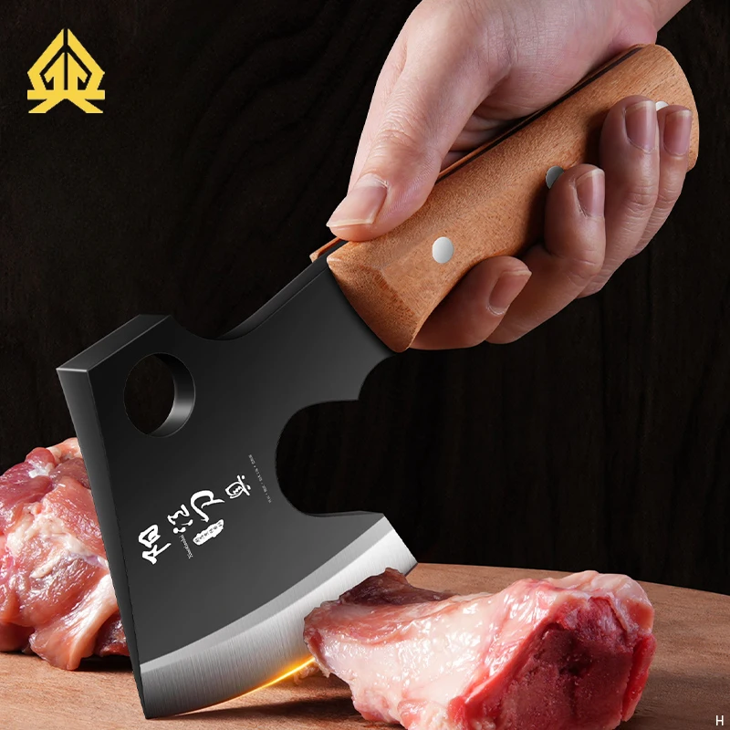 XTL High carbon steel small axe, bone chopper, large ingredient handling knives. Cattle and Sheep Splitting Knives