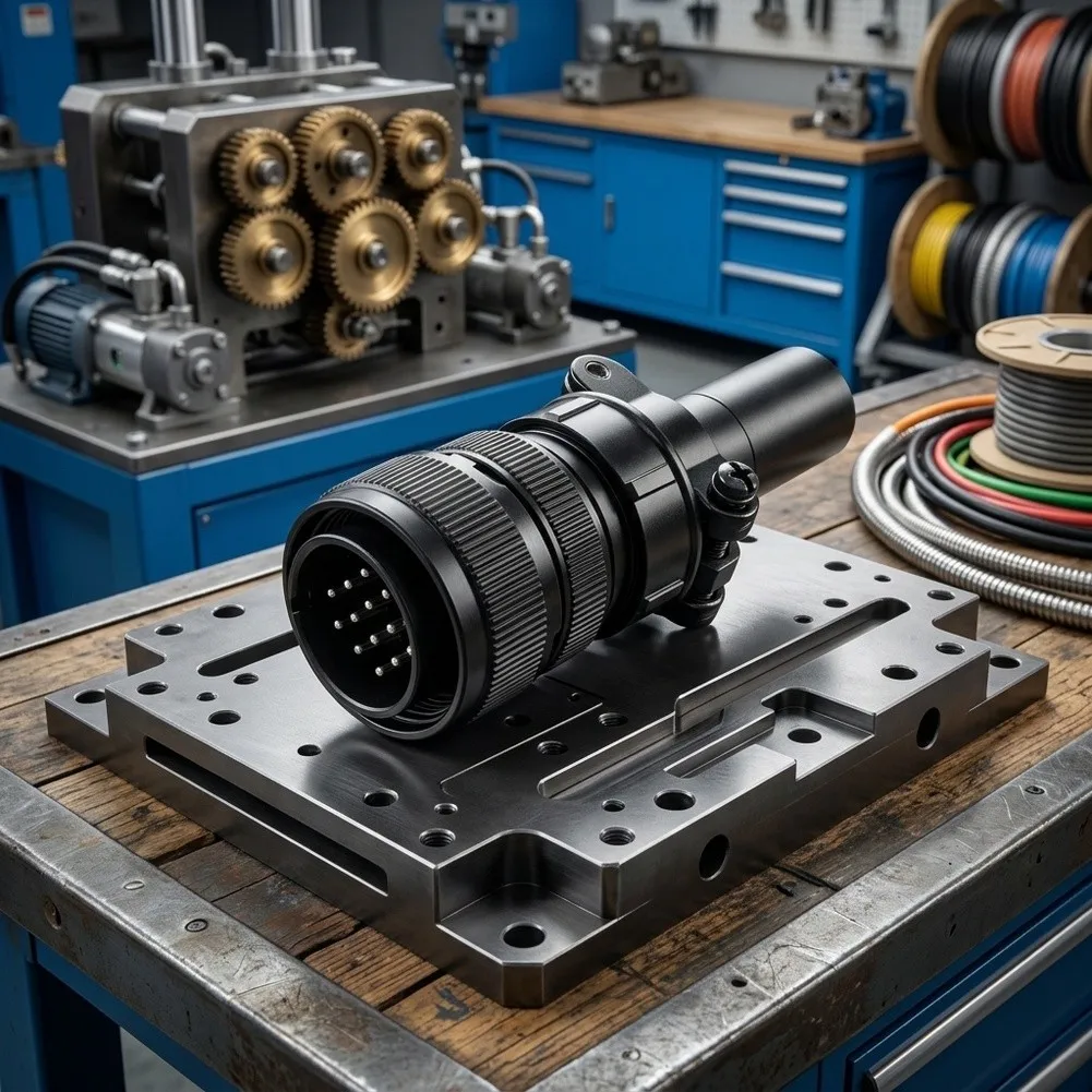 14 Core Aviation Style Connector for Industrial Equipment Requiring Stable Power Transmission and Resistant Signal Integrity