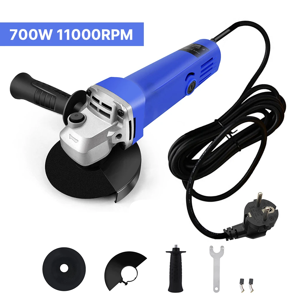 Meuleuse d'angle électrique 1000W 125mm 220V, machine de meulage à vitesse variable, outil électrique de meulage, de découpe et de polissage