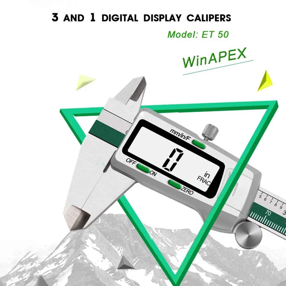 Штангенциркуль с ЖК-цифровым дисплеем, микрометр из нержавеющей стали, измерительные приборы для установки, ремонта, работы