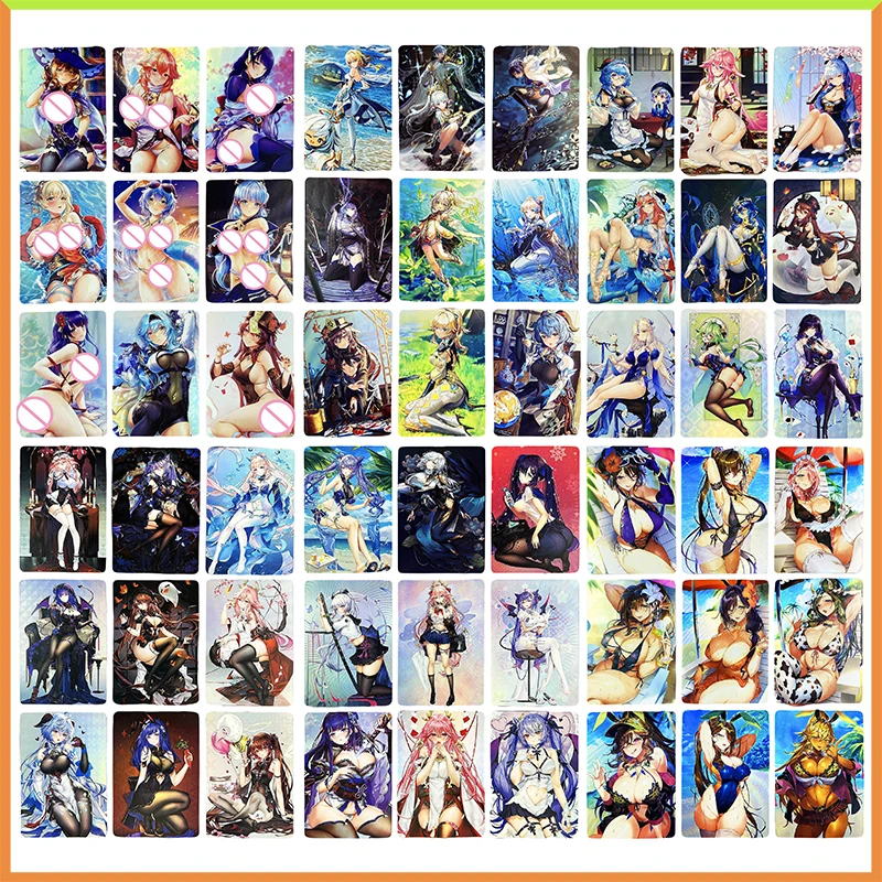 

Аниме История богини DIY ACG Коллекционные карты Ningguang Hu Tao Raiden Shogun Nahida Shenhe Ganyu Игрушки для мальчиков Подарки на день рождения