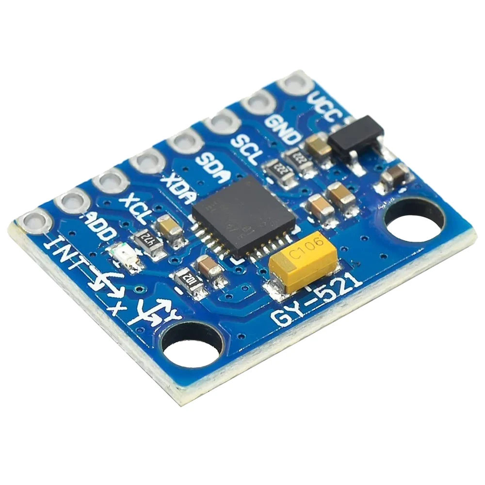 GY-521 moduł czujnik osi MPU6050 (żyroskop 3-osiowy + przyspieszenie 3-osiowe) transmisja IIC/I2C dla Arduino