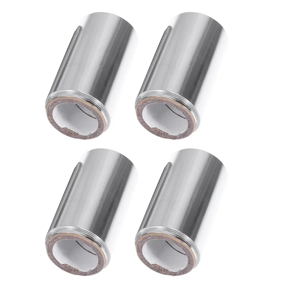 

4 Rolls Hair Foil Roll Professional Aluminum Tin Foil for Hair Coloring Perms Conditioning Treatments Salon Shower