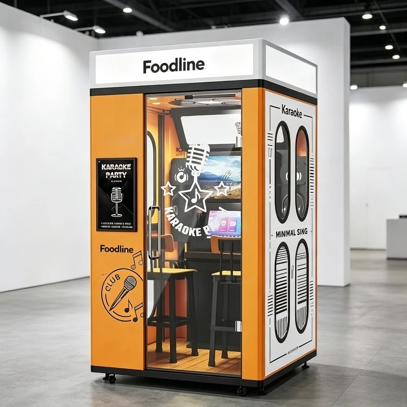 FL Customized Coin and Card Operated Karaoke Vending Machine Self-service Singing Kiosk For Shopping Center Lobby