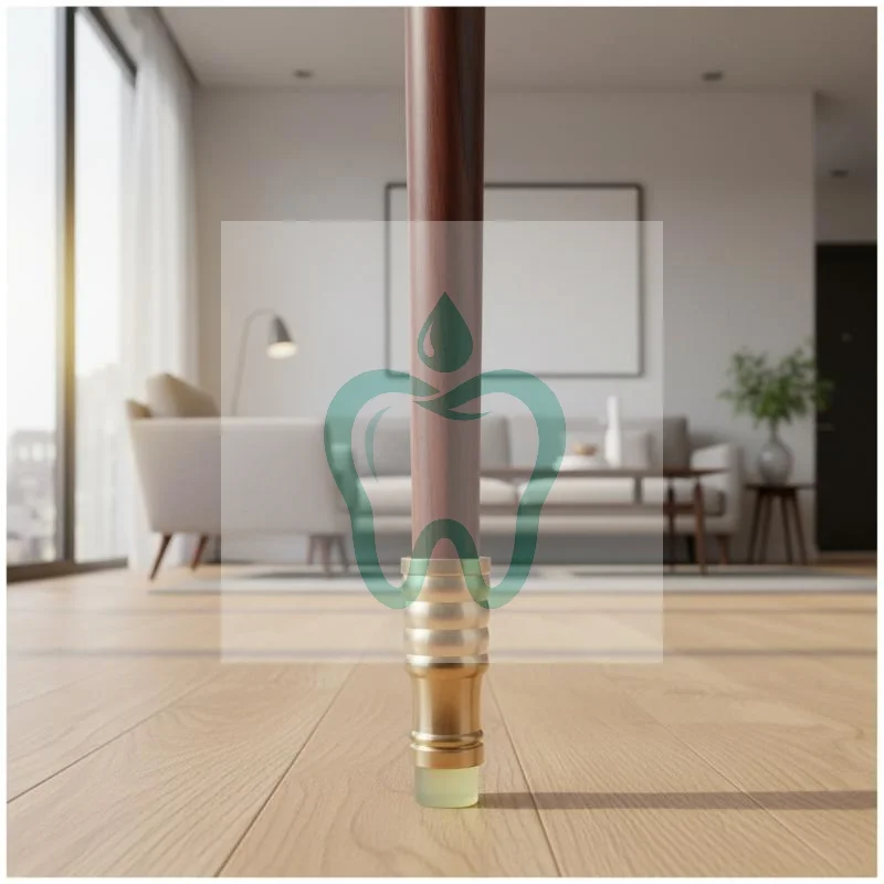 

10mm-34mm Brass Rubber Household Accessory High Quality Durable Practical Cane Crutch Tip With Anti-skid Pad For Hiking Pole