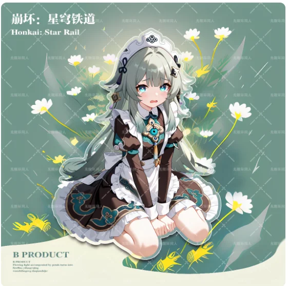 Japanese Anime Honkai：Star Rail HuoHuo Acrylic Stand Figure Model Plate Cosplay Collection Desktop Decor Gifts WXH