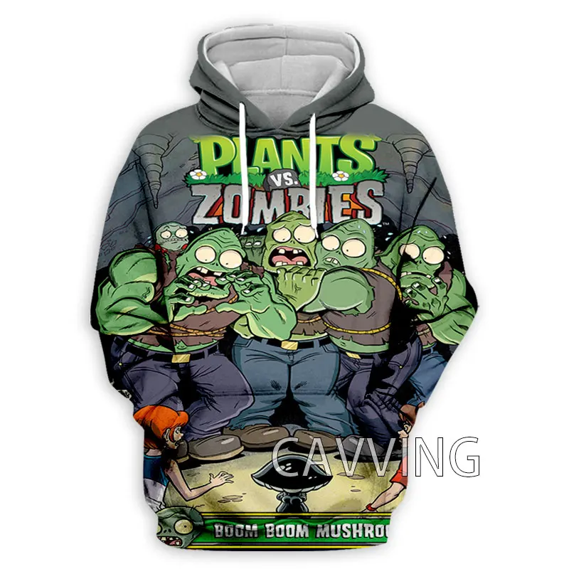 

CAVVING 3D Printed Plant Vs Zombie Hoodies Hooded Sweatshirts Harajuku Tops Clothing for Women/men J02