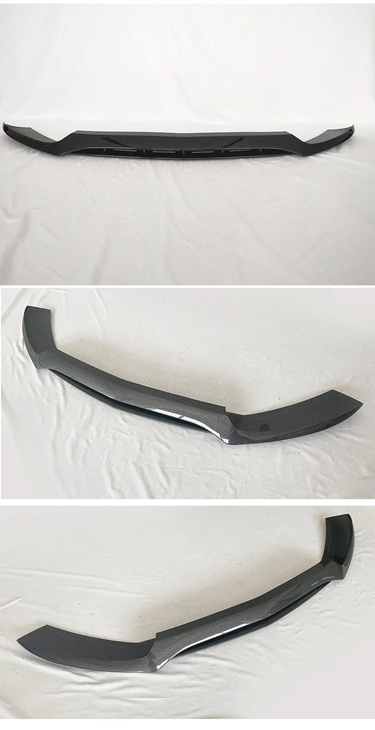 Car Front Bumper Lip Refit C43 Style for Mercedes Benz C Class W205 AMG M Sport 2015-2018 Spoiler Diffuser Blade Body Kit Tuning