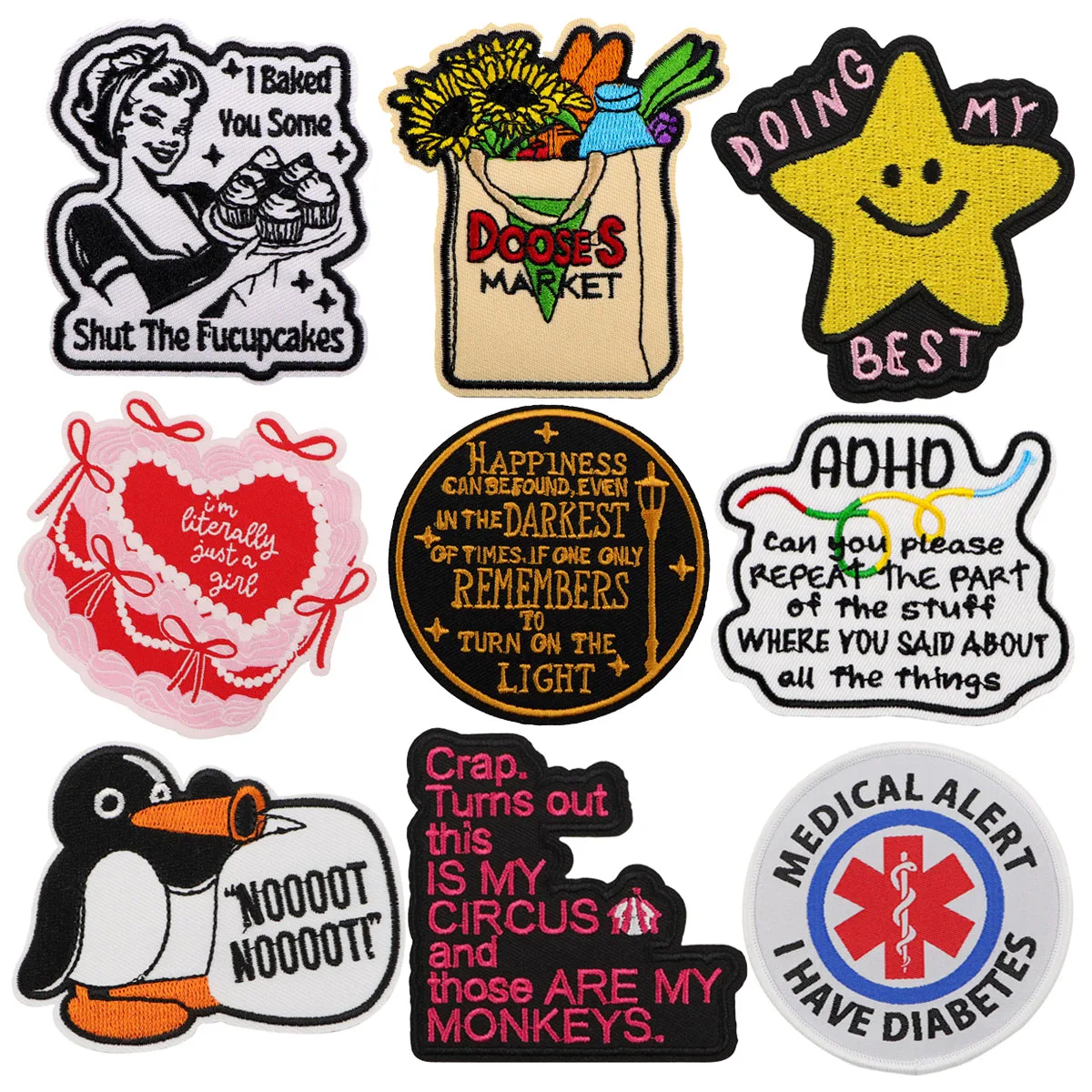

Motivational Phrase Patch Embroidered Patches On Clothes Iron On Patches For Clothing DIY Patch Jackets Sew Stickers Gifts