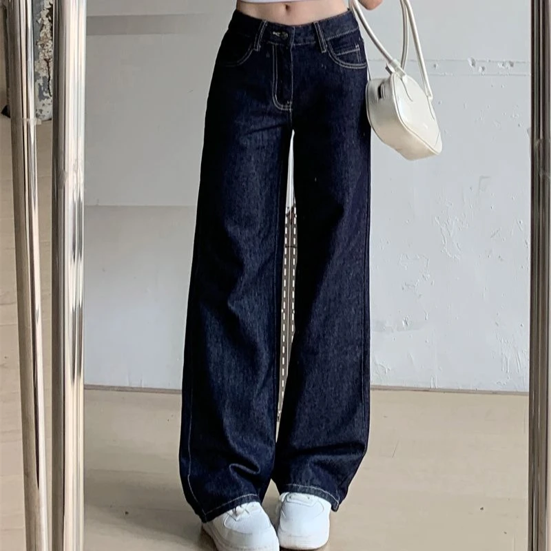 Summer Hot Selling Women's Wide Leg Jeans 2025 Denim Pants with High Quality Material High Waisted and Flattering Street Wear