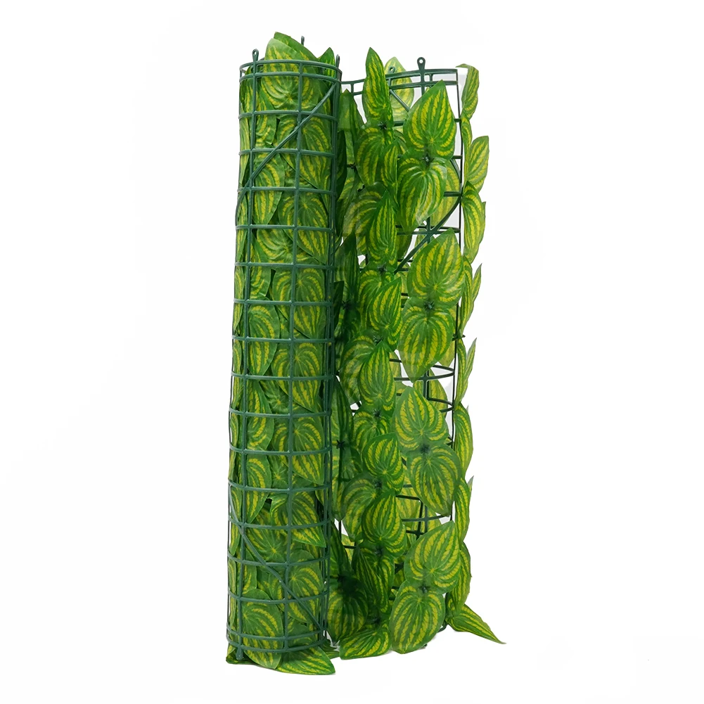 Verde Foglia Artificiale Privacy Recinzione Rotolo Parete Paesaggistica Recinzione Schermo Giardino Esterno Cortile Balcone Recinzione Complementi Arredo Casa 0.5x1m