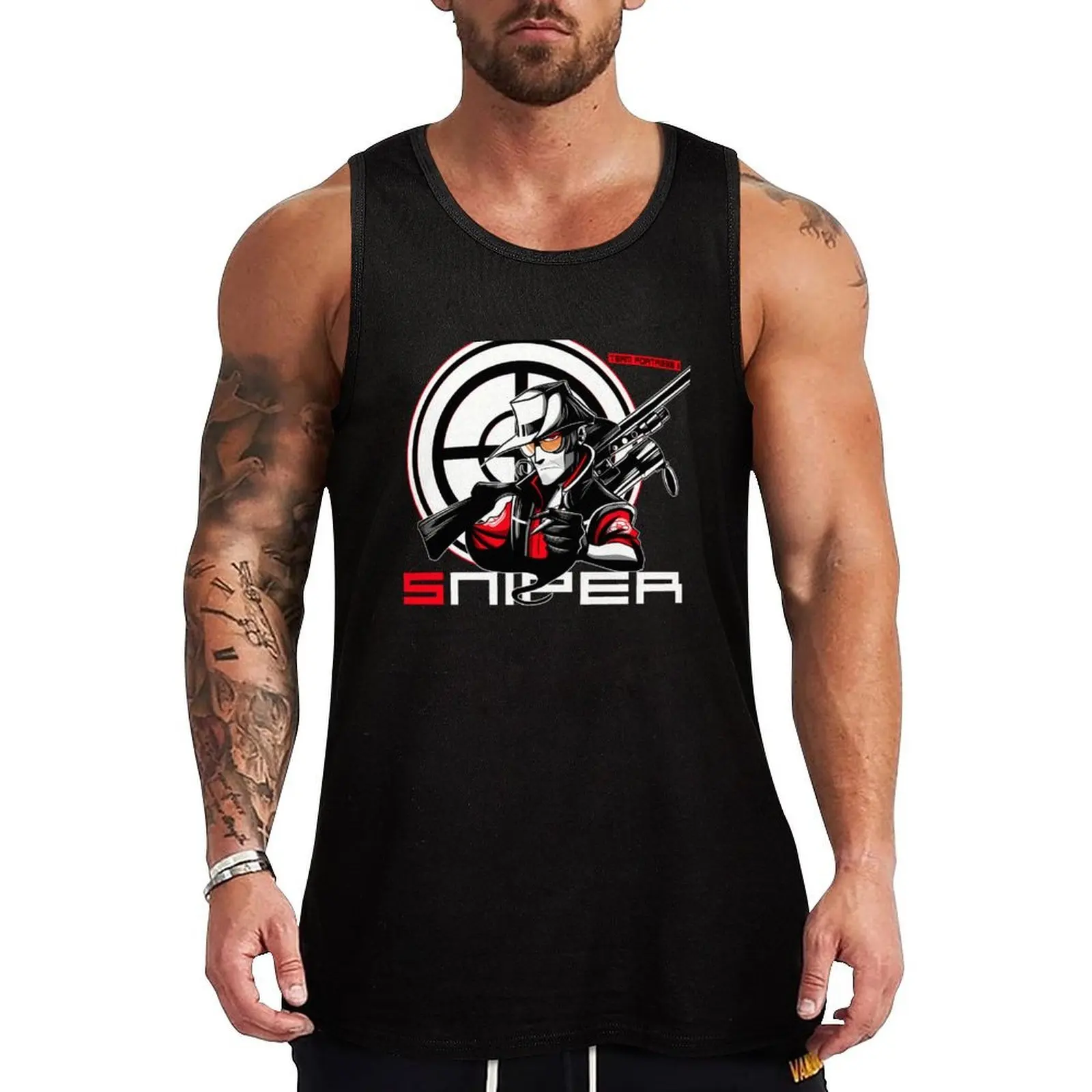 

Sniperss Tank Top mens clothing quick-drying t-shirt gym basketball