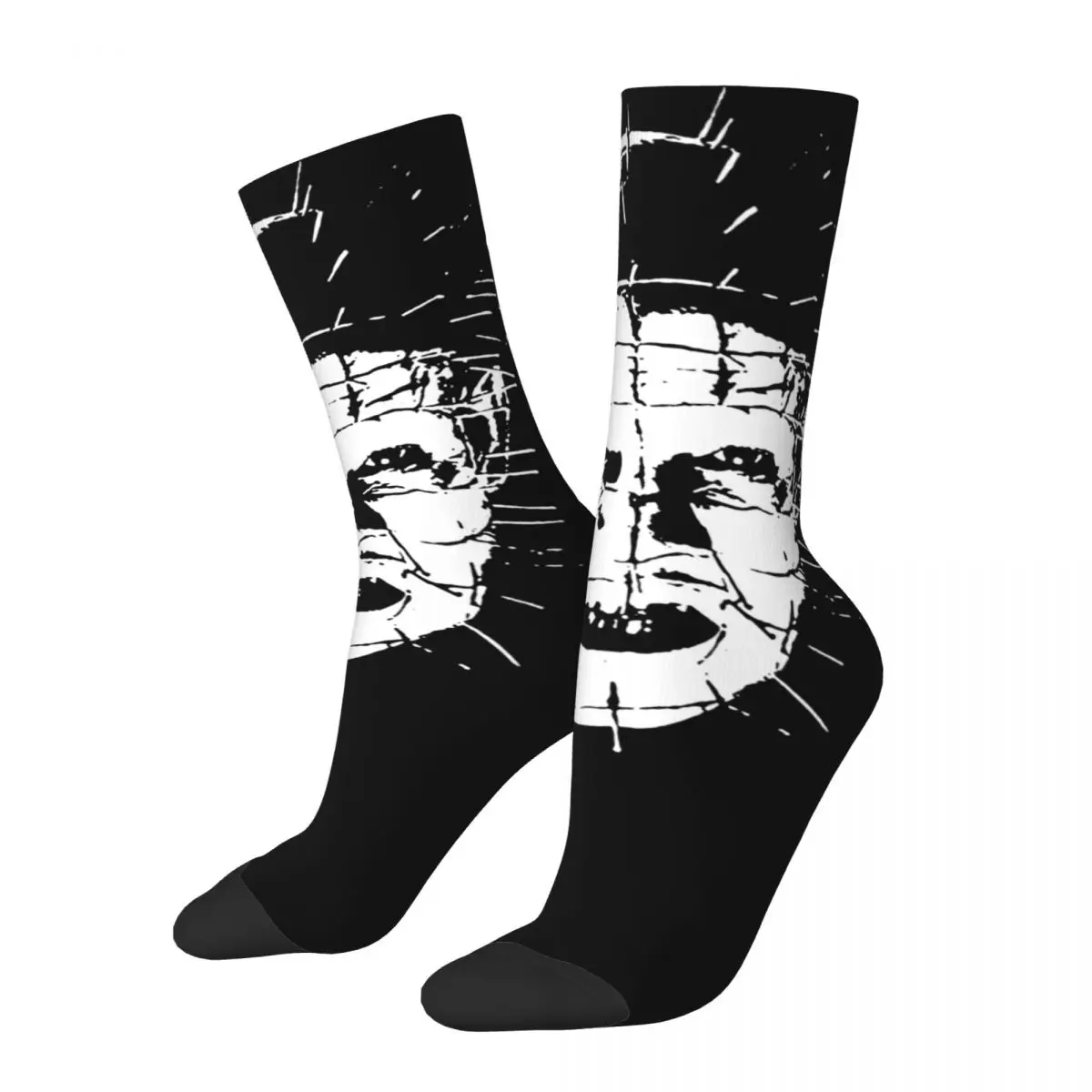 

Women's White An Black Horror Film Socks Comfortable Fashion Hellraiser Films Socks Harajuku Accessories Middle TubeSocks