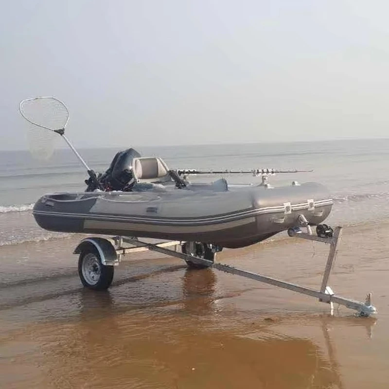 Sea Travelling Trailer Car Trunk Equipment Open Deck Car Airboat Series Tandem Axle Watercraft Series Y001