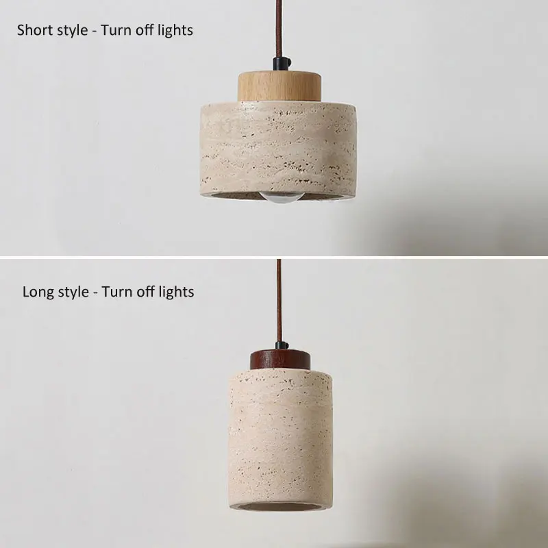 Natural Yellow Cave Stone Pendant Light Japanese Wabi Sabi Style Decor Restaurant Bar Counter Living Room Study Room Droplight