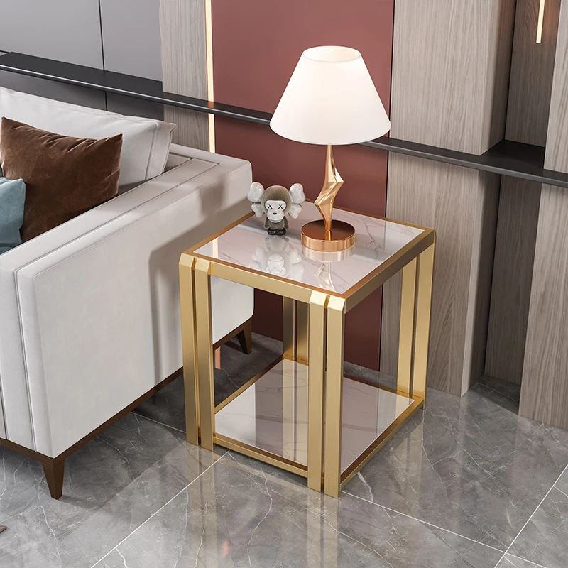 

Modern Design Coffee Table Living Room Luxury Minimalist Side Table Storage Home Unique Table Basse Furniture Decoration