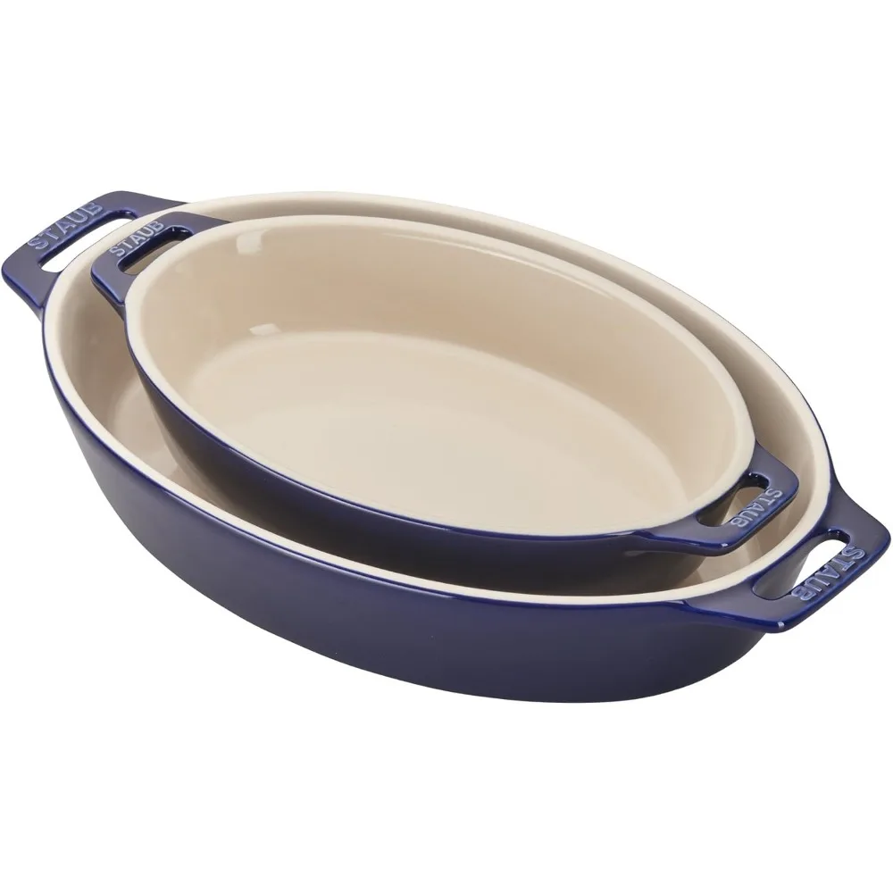 ensemble-de-plats-de-cuisson-ovales-en-ceramique-bleu-fonce-2-pieces
